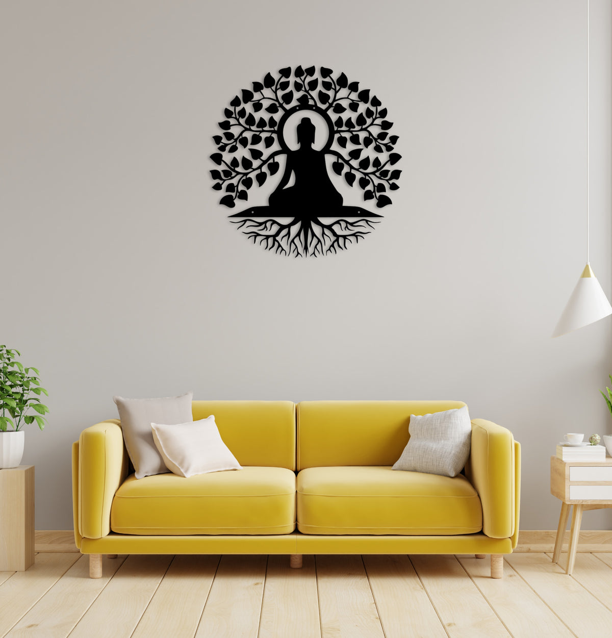 decorative buddha metal piece