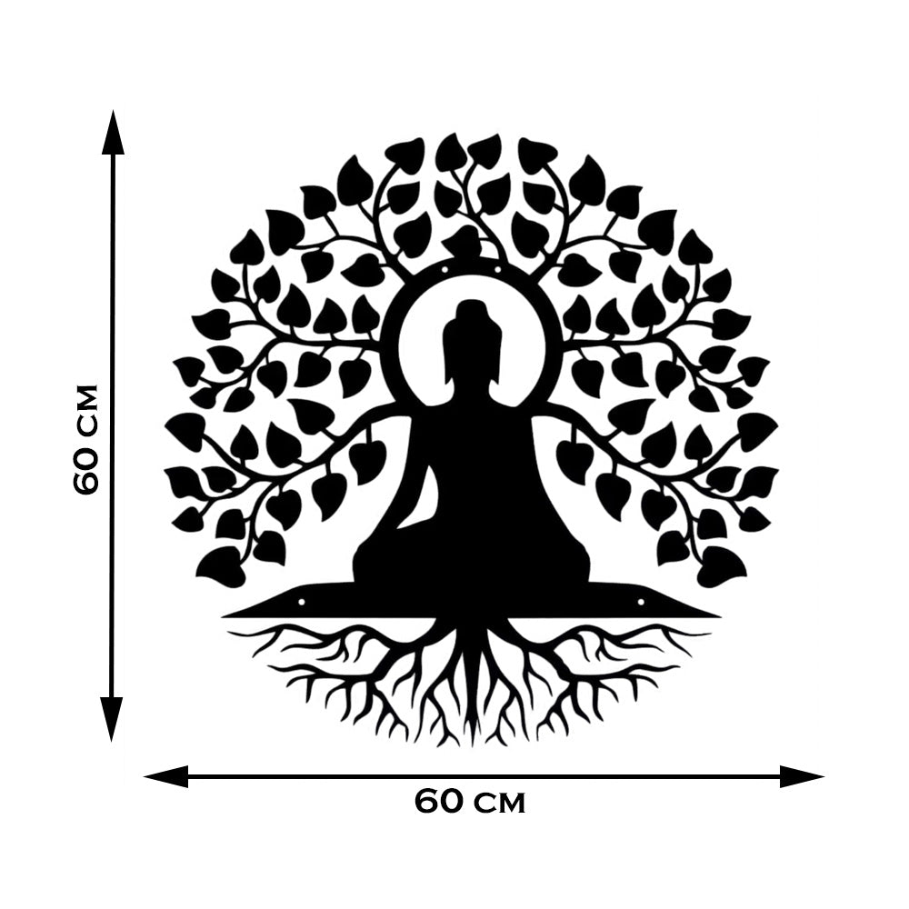 buddha under tree wall decor for living room
