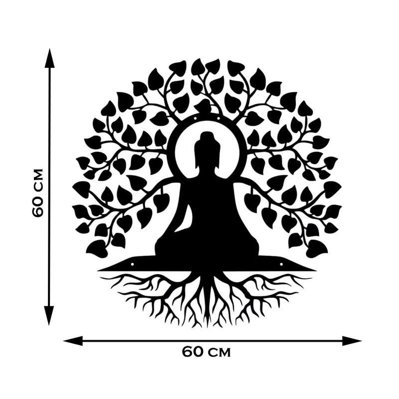 buddha under tree wall decor for living room
