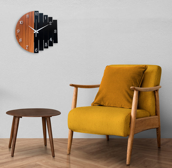 MODERN DESIGN WOODEN WALL CLOCK – auromin.in