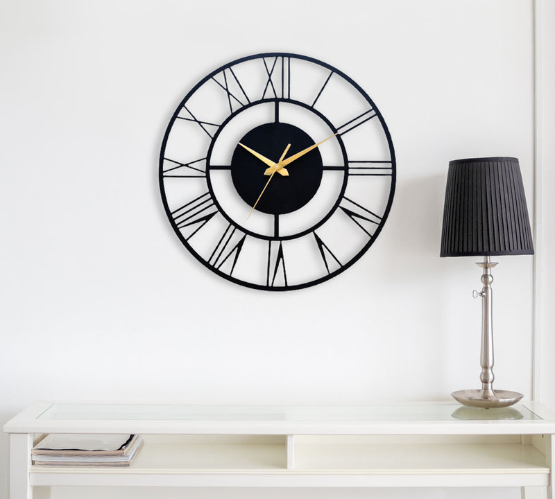 Wall Watch Design Rome DESIGNER ROMAN METAL WALL CLOCK – auromin.in