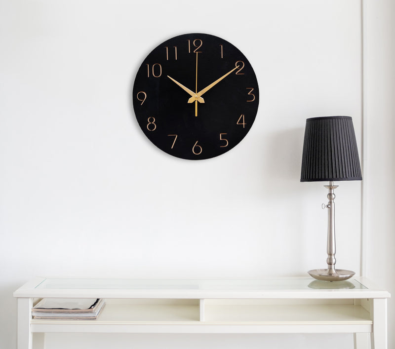 modern wooden wall clock