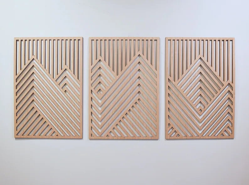 wood wall hanging art