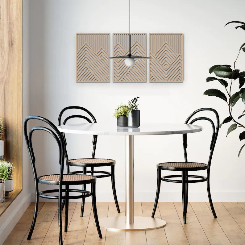 Mountain Wood Wall Art Panels 3