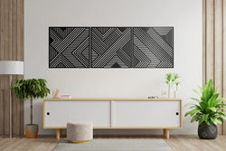  Lines Panel Set of 3 Wall Art