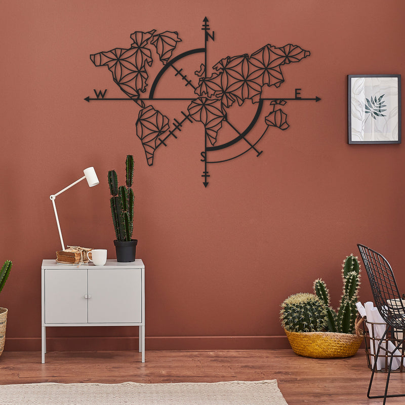 latest design world map wall art