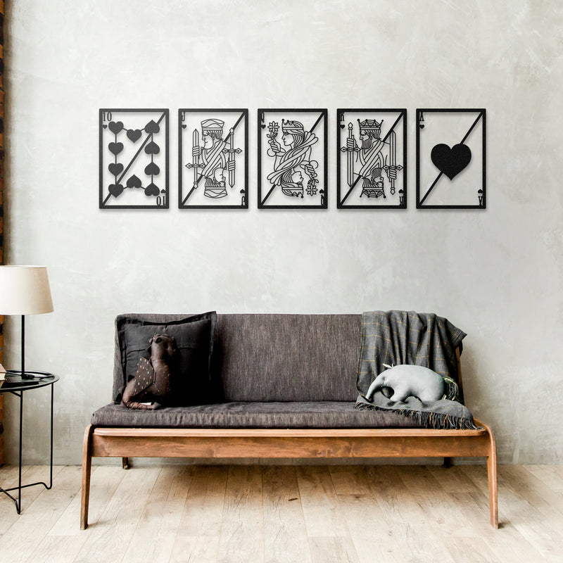 Royal Flush Wall blackhanging art