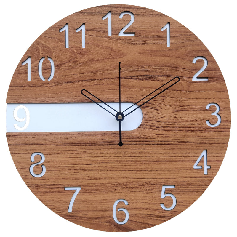 latest modern wooden wall clock 