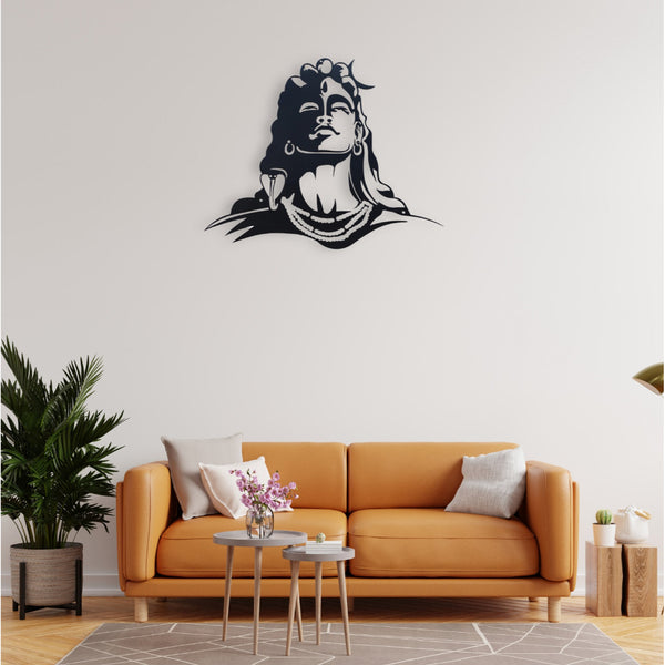 Lord Shiva Wall Art black color