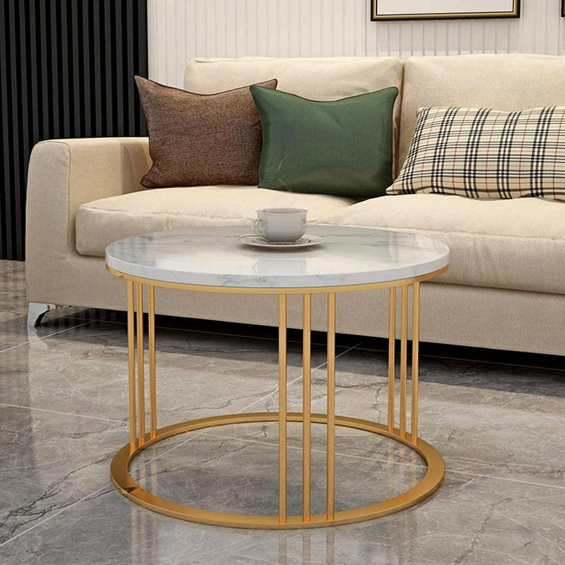 round marble coffee table