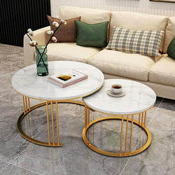 Metallic round coffee Table