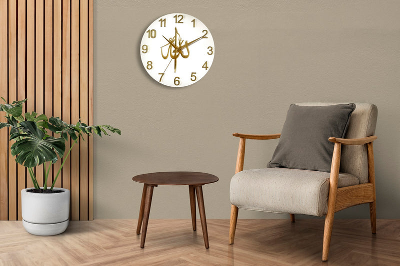 Stylish Wooden islamic Wall Clock