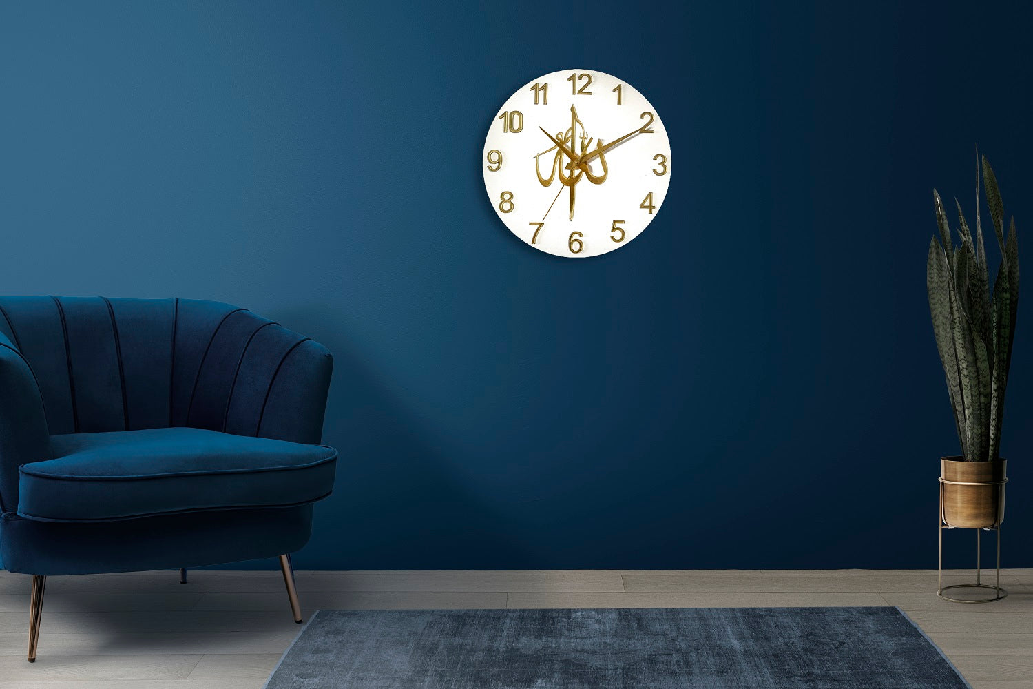 classic allah name walll clock